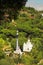 Spice-cake houses in Park Guell by Antoni Gaudi