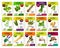 Spice and herbs vegetables price tags vector set
