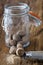 Spice jar and nutmeg grater