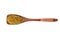 Spice khmeli suneli in wooden spoon isolated on a white backgro