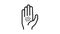 spice on palm line icon animation