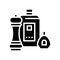 spice pepper, salt and sauce packages glyph icon vector illustration