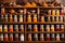 Spice Room: A World of Spices in Bottles and Glass Flasks