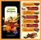 Spice shop banner with condiment and seasoning