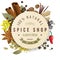 Spice shop emblem