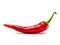 Spice Up Your World: Red Hot Chili Pepper Cutout on White Background