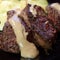 Spiced steak with creamy peppercorn sauce