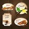 Spices badges set