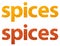 Spices Words Abstract Isolated