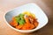 Spicy carrot salad, East Mediterranean dish, traditional classic and seimple recipe