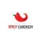 Spicy chicken logo, Logo Fried Chicken Restaurant Stock Illustration