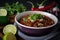 Spicy Chili Con Carne with a Twist of Lime and Chopped Red Onions