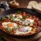 Spicy Close-up Shot of Israeli Shakshuka