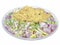 Spicy crispy catfish salad with green mango ( with clipping path