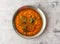Spicy daal chana served in a plate isolated on background top view of indian and pakistani desi food