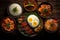 Spicy Filipino food dishes. Generate Ai