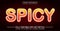 Spicy font Text effect editable