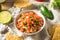 Spicy Homemade Pico De Gallo