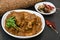 Spicy Indian chicken curry of Chettinad Tamil Nadu