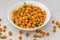 Spicy Masala Peanuts in a Bowl