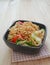 Spicy noodle salad - instant noodle