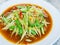 spicy papaya salad, thai style, food