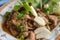 Spicy Pork Liver Salad Tub Wan is Thai Esan food