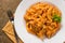 Spicy Red Pepper Chicken Torchietti