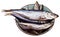 Spicy salted sprats in ceramic bowl