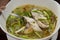 Spicy soup barramundi fish or silver perch fishes thai style