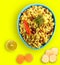 Spicy south indian breakfast chitranna or poha