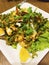 Spicy winged bean Thai salad.