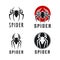 Spider Badge logo design inspiration Illustration