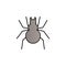 Spider color gradient vector icon