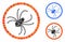 Spider Composition Icon of Circle Dots
