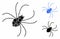 Spider Composition Icon of Round Dots