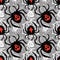 Spider funky seamless rough grunge pattern, modern design template.