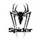 Spider logo in grunge style.