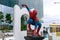 Spider-Man statue at Busan haeundae Cinema Street