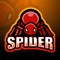 Spider mascot esport logo design