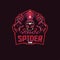 SPIDER MASCOT LOGO ILLUSTRATION FOR ESPORTS