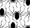 Spider pattern seamless. Poisonous dangerous insect background. Vector texture