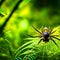 Spider in the rainforest of Costa Rica. Wildlife scene from Costa Rica. Generative AI