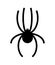 Spider sign icon isolated. Arthropod animal vector illustration