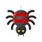 Spider vector illustration, Halloween gradient style icon