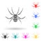 spider wasp multi color style icon. Simple glyph, flat vector of insect icons for ui and ux, website or mobile application