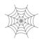 Spider web cobweb vector icon, Spiderweb border circle cartoon net clipart