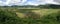 Spider Web Rice Field panorama
