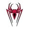 Spiderman red logo