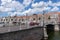 Spijkerbrug at the marina in Middelburg. Province of Zeeland in the Netherlands